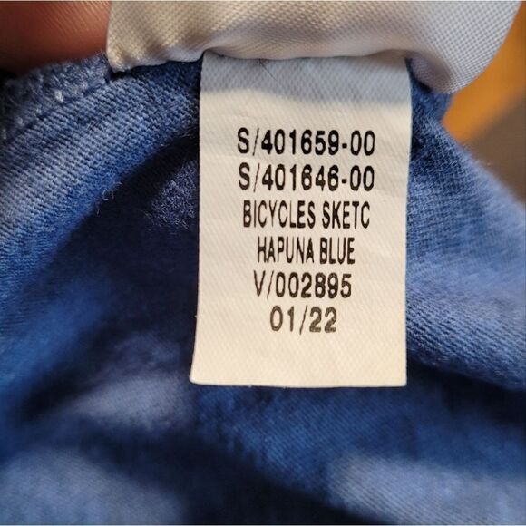 🤸‍♀️3 for 12🤸‍♂️ Banana Republic Bicycles Sketch Hapuna Blue Soft Tee Small - Picture 3 of 6